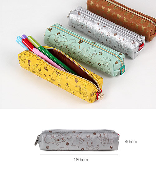先払いのみ キャラクターグッズ Pokemon ポケモン プレミアム ハンディー 縫製 ペンケース 筆箱 4種1択 キャラクターグッズ 韓流ショップ
