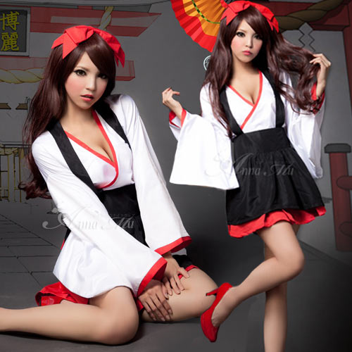 ■商品コードz1179-1■商品名花魁 巫女 コスプレ セクシー 着物 衣装 コスチューム ペア お揃い 浴衣 和服 女性 大人 アニメ 巫女さん 団体 激安 レディース セクシー エロコスプレ■セッ
