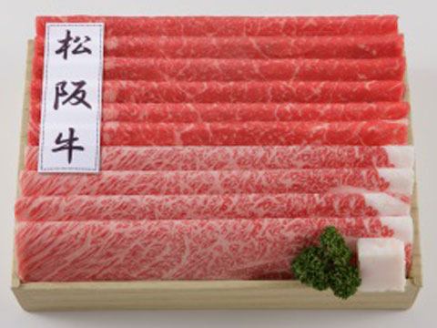 送料無料 松阪牛肩ロースモモすき焼 400ｇすき焼き用高級和牛肉 のしOK / 贈り物 グルメ ギフト