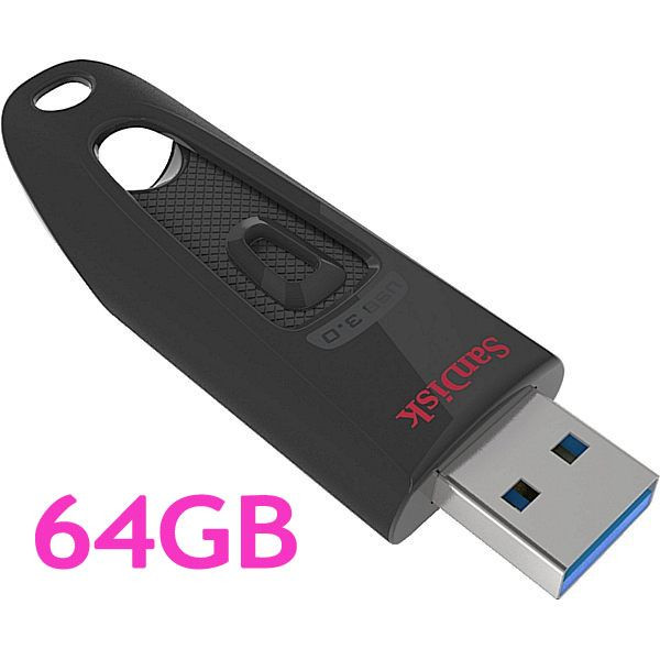USBメモリ 64GB サンディスク Sandisk ULTRA USB3.0 高速 100MB/ｓ 海外パッケージ SDCZ48-064G ネコポス送料無料 ポイント消化