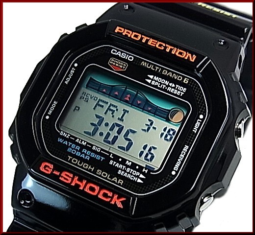 カシオ/G-SHOCK【CASIO/Gショック】G-LIDE/Gライド ソーラー電波腕時計 ブラック【国内正規品】GWX-5600-1JF
