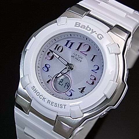 カシオ/Baby-G【CASIO】Tripper/トリッパー ベビーG ソーラー電波腕時計 レディース ホワイト BGA-1100GR-7BJF【国内正規品】