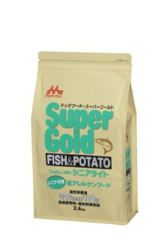 森乳サンワールド スーパーゴールドフィッシュ＆ポテト シニアライト (シニア犬用） 2.4kg