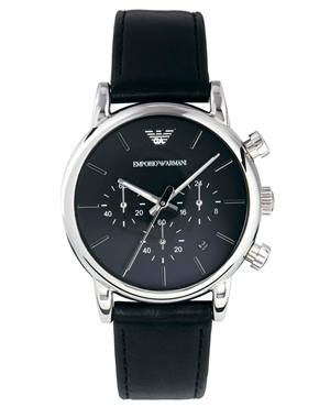 エンポリオ アルマーニ クオーツ クロノ メンズ 腕時計 ブラック AR1733