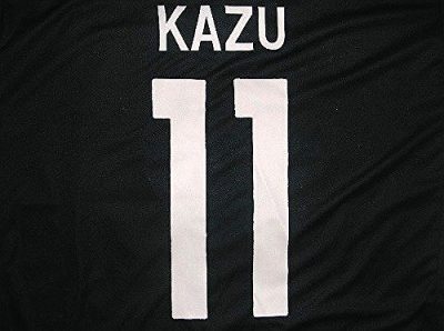 子供用 K042 17 日本代表 KAZU*11 カズ 青 ゲームシャツ パンツ付 /サッカー/キッズ/ジュニア/ユニフォーム/上下セット