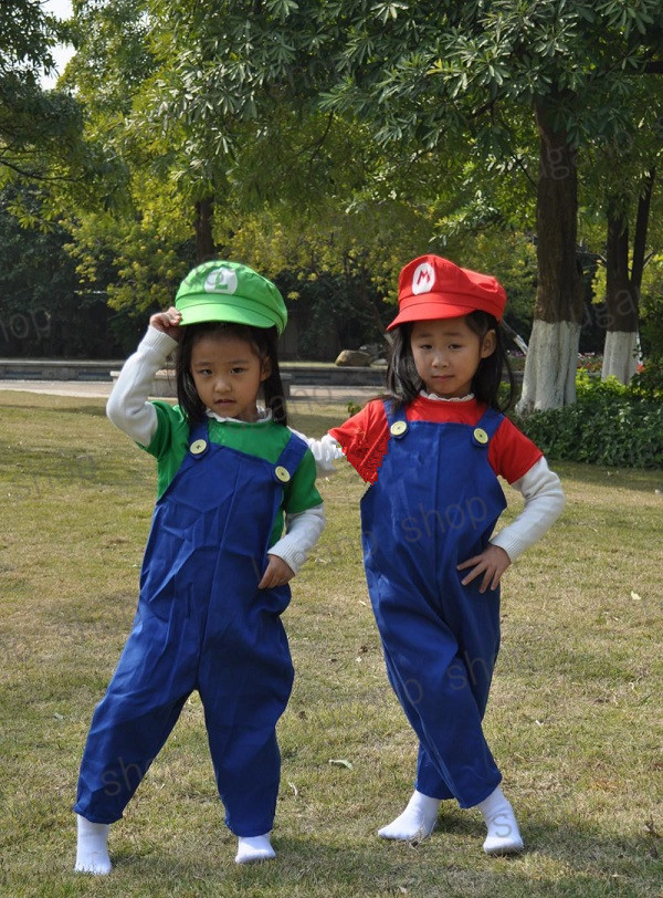 スーパーマリオコスプレ 子供 ハロウィン　仮装　ユニバ