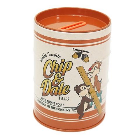 ◆チップ＆デール ドラム缶バンク/2016AW（ディズニー） おしゃれ 貯金箱、インテリア、飾り物
