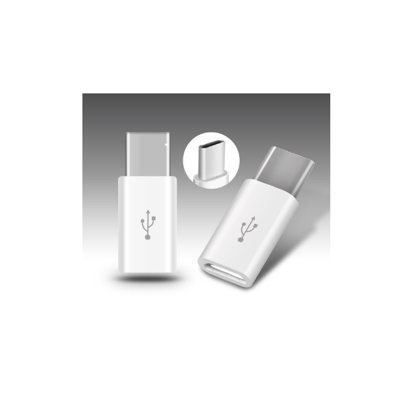 本日限定【Type C USB 充電器へ micro-USB 変換コネクタ 白】micro usb マイクロUSB →Type-C 変換アダプタ アンドロイド USB2.0 スマホ