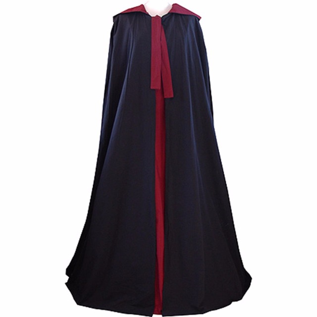 高品質 高級コスプレ衣装 ハロウィン マント ケープ Medieval Tudor Both sides Wear Cloak With Hood