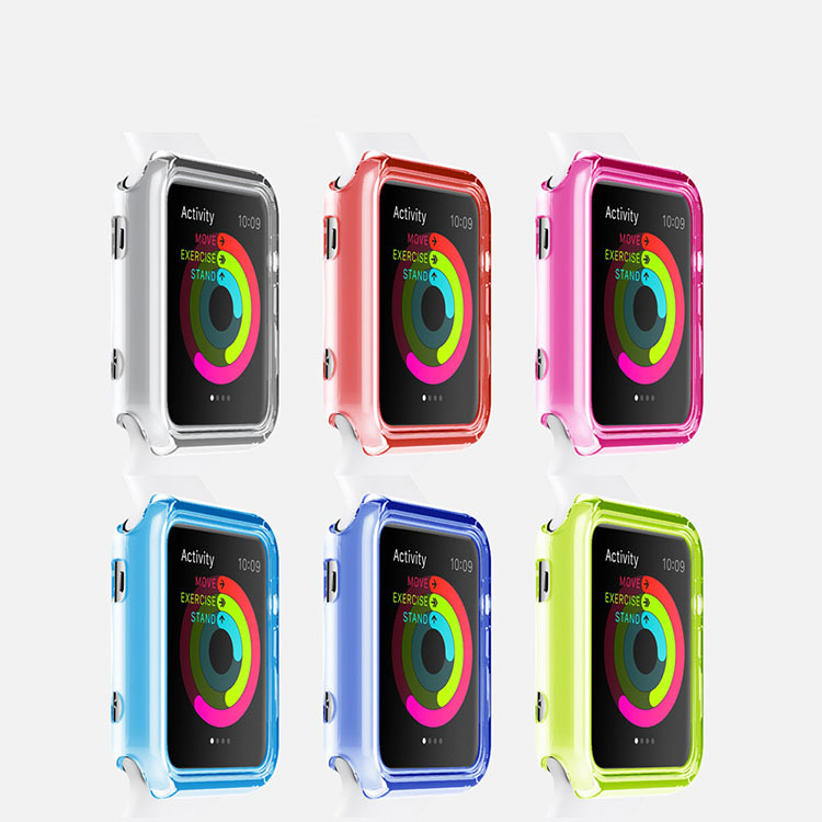 clear color TPU Cover Case Protective for Apple Watch watch 38mm 42mm Apple watch ケース アップル ウォッチ/クリアケ