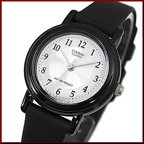 CASIO【カシオ/スタンダード】アナログクォーツ レディース腕時計 ラバーベルト シルバー/ホワイト文字盤 海外モデル LQ-139AMV-7B3L