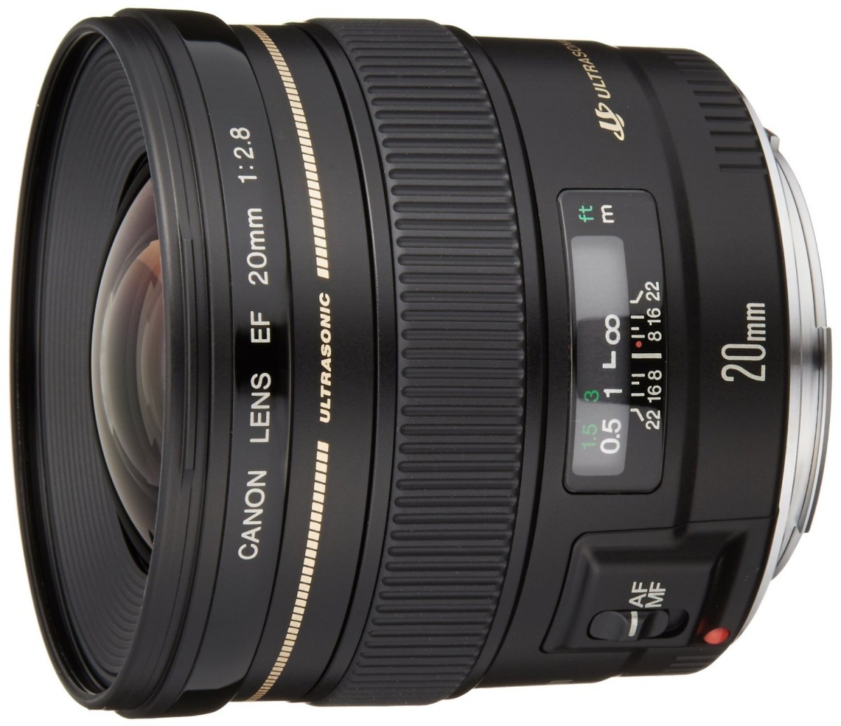 【中古 保証付 送料無料】Canon EF20mm F2.8 USM