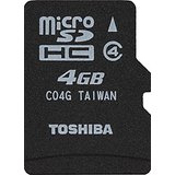 【送料無料】【中古】TOSHIBA microSDHCカード 4GB Class4 SD-MK004G New3DS New3DSLL 東芝 メモリーカード