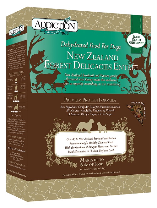 ADDICTION 犬用 ニュージーランドフォレストデリカシー ブラッシュテイル・ベニソン/アクティブマヌカハニー 900g