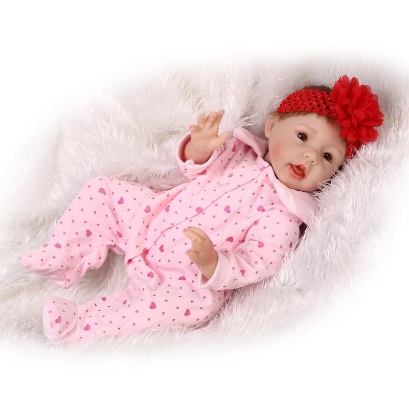 お人形 きせかえ人形 赤ちゃん 人形 リアルドール ドール リボーンドール キッズ 柔らかいビニル、布 55cm お人形遊び クリスマス