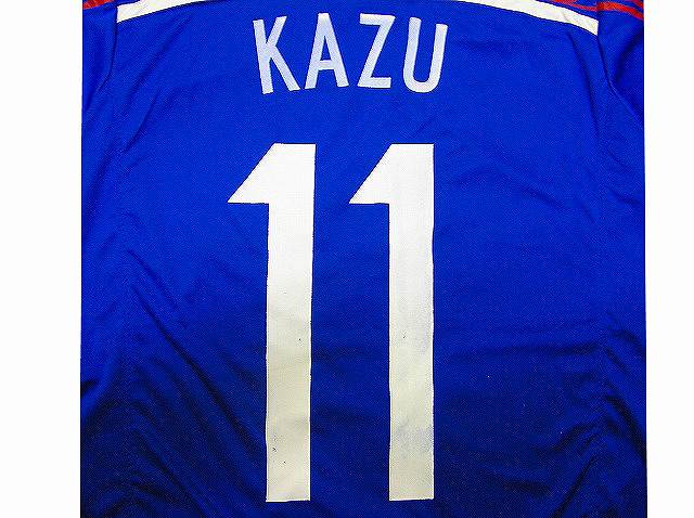 子供用 K042 14 日本代表 KAZU*11 カズ 青 ゲームシャツ パンツ付 /サッカー/キッズ/ジュニア/ユニフォーム/上下セット