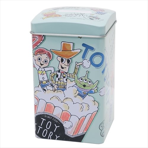 ◆トイストーリー BOX缶バンク (ディズニー）貯金箱、 おしゃれ 貯蓄預金 、インテリア 食器(F66)