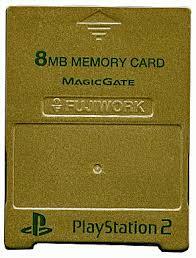 【送料無料】【中古】PS2 プレイステーション2 PlayStation2専用 メモリーキング2 シャンパンゴールド 8MB フジワークス