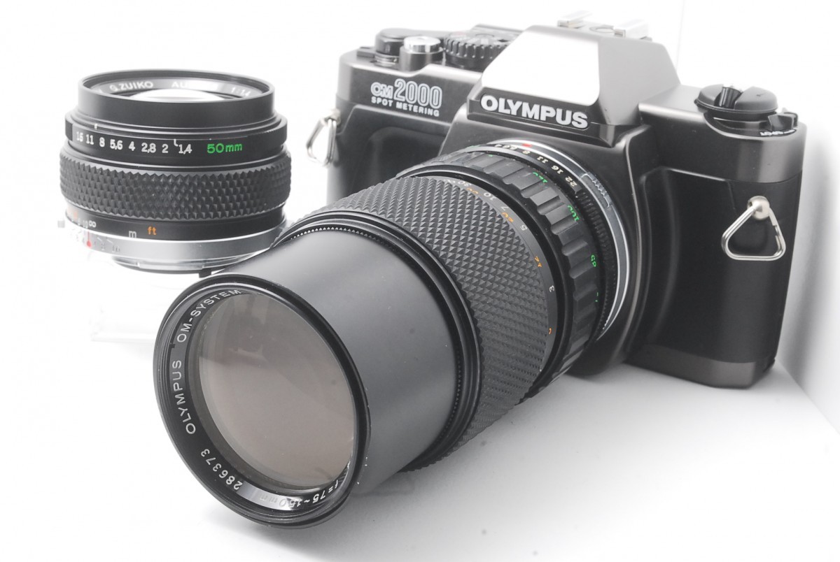 【中古】OLYMPUS OM-2000 Wレンズセット フイルムカメラ