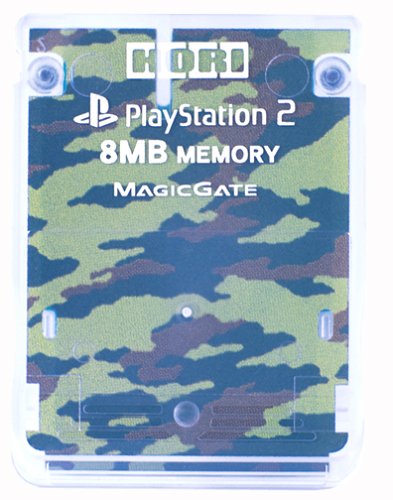 【送料無料】【中古】PS2 プレイステーション2 PlayStation2専用 メモリーカード8MB 迷彩 ホリ