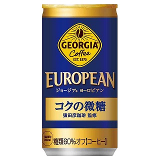 ジョージア ヨーロピアン コクの微糖185g缶